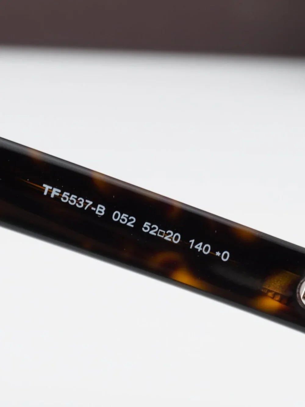 Tom Ford FT5537-B 052 Square Eyeglasses 52mm – Havana / Blue Light Block